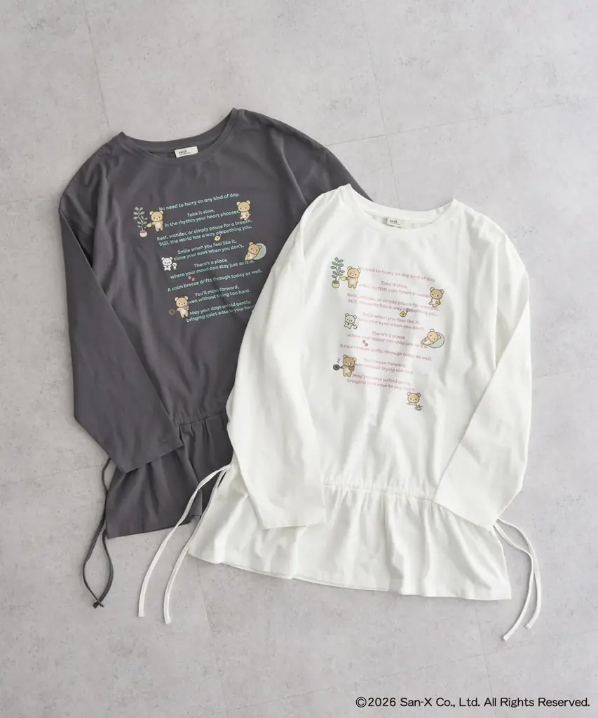 earth music&ecologyに「リラックマ」が登場！「癒し」と「優しさ」の世界観を表現したコラボアイテムが4月3日(金)発売 画像 2