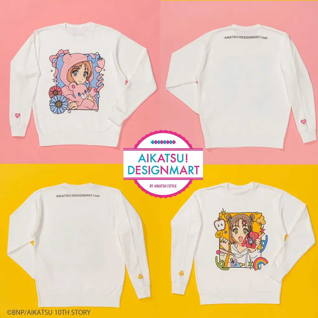 アイカツ！シリーズと人気クリエイターのコラボプロジェクトが始動！第1弾にイラストレーター「nsn」の表現するキュートでポップなビジュアルグッズが登場！ 画像 2