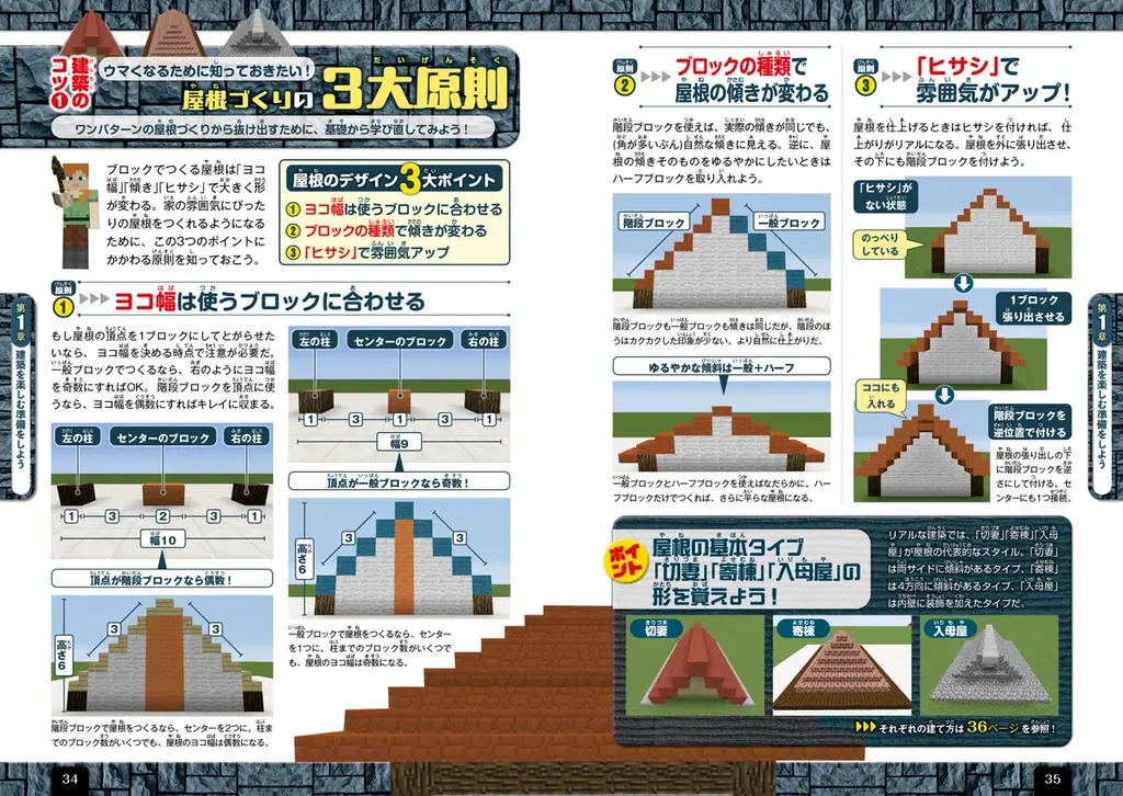【3月26日発売】設計図どおりに積めば、巨大建築も思いのまま！ 「Nintendo Switch版 マインクラフト建築ガイド 改訂版」が登場 画像 4