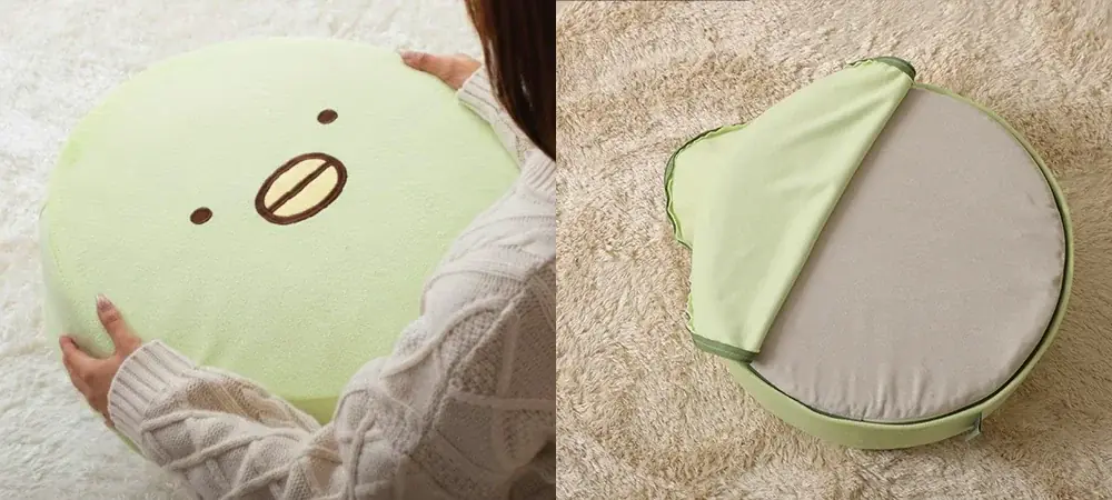 「リラックマ」「すみっコぐらし」の、もっちり丸いフロアクッションが新発売！ 画像 3