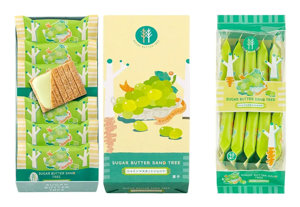 【シュガーバターの木】最新作は“シャインマスカット”！ザクッとみずみずしい夏限定サンドが誕生。全国通販も 画像 3