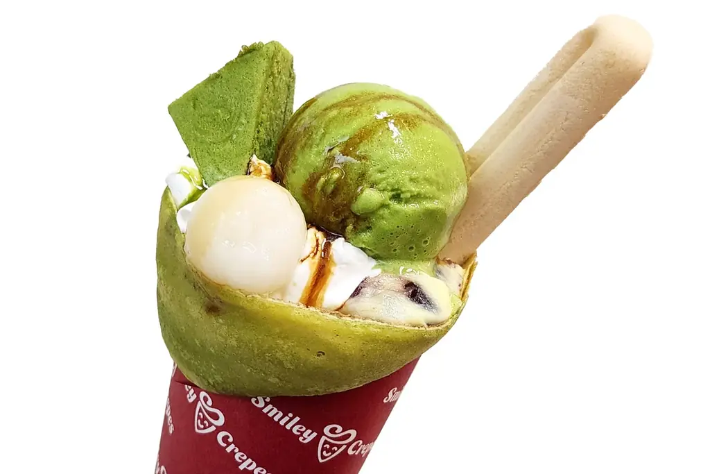 【スマイリークレープ】春季限定商品が登場！春を彩る、抹茶の香り豊かな和スイーツ『抹茶白玉クレープ』2026年3月26日（木）より発売を開始 画像 2