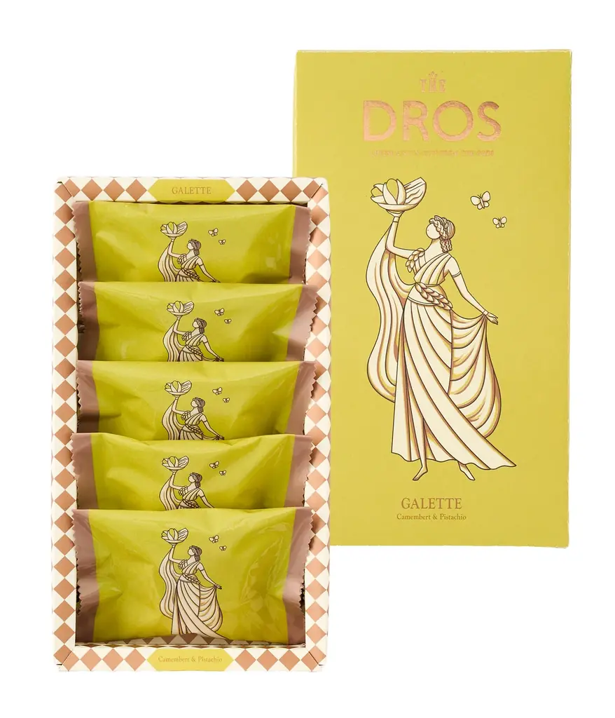 ≪ サクッホロッ食感 ≫ ピスタチオのコクとチーズの旨みが重なり合う『ガレット〔カマンベール＆ピスタチオ〕』が4月1日（水）に【THE DROS】から新発売！ 画像 2