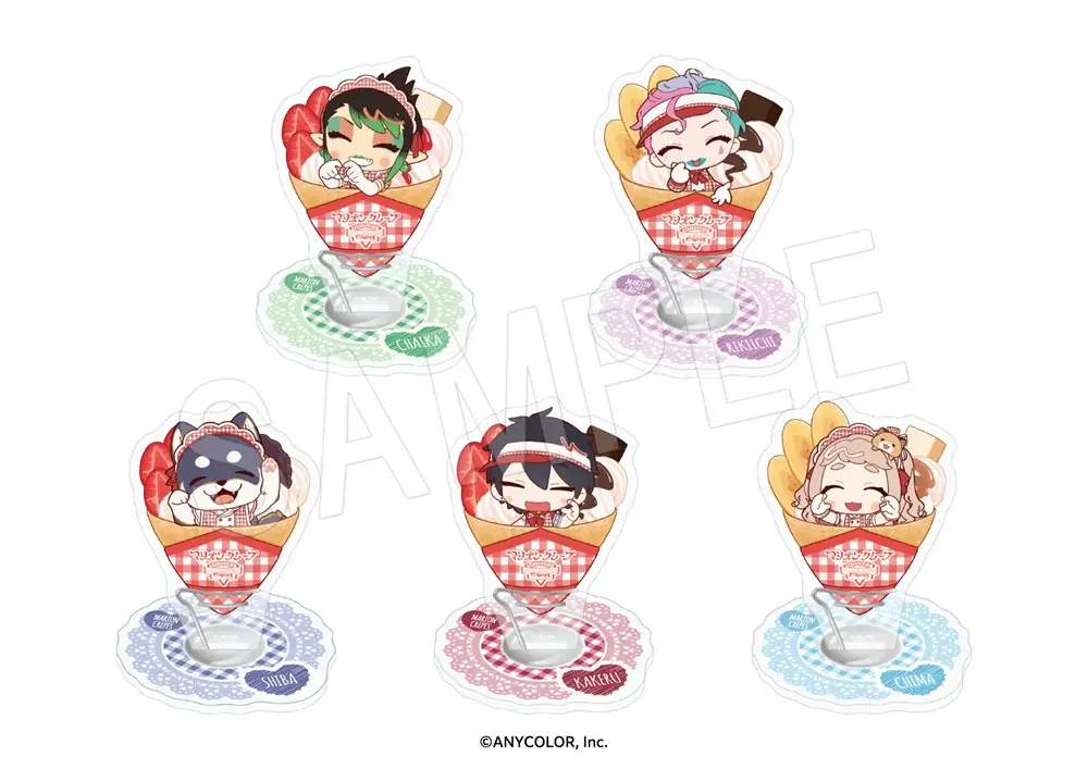 『にじさんじ』×「マリオンクレープ」の第二弾コラボが決定！お揃いの制服姿や、撮り下ろしのLive2Dビジュアルを使用した新作アイテムが多数登場！ 画像 10