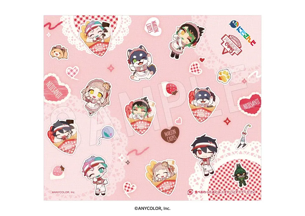 『にじさんじ』×「マリオンクレープ」の第二弾コラボが決定！お揃いの制服姿や、撮り下ろしのLive2Dビジュアルを使用した新作アイテムが多数登場！ 画像 7