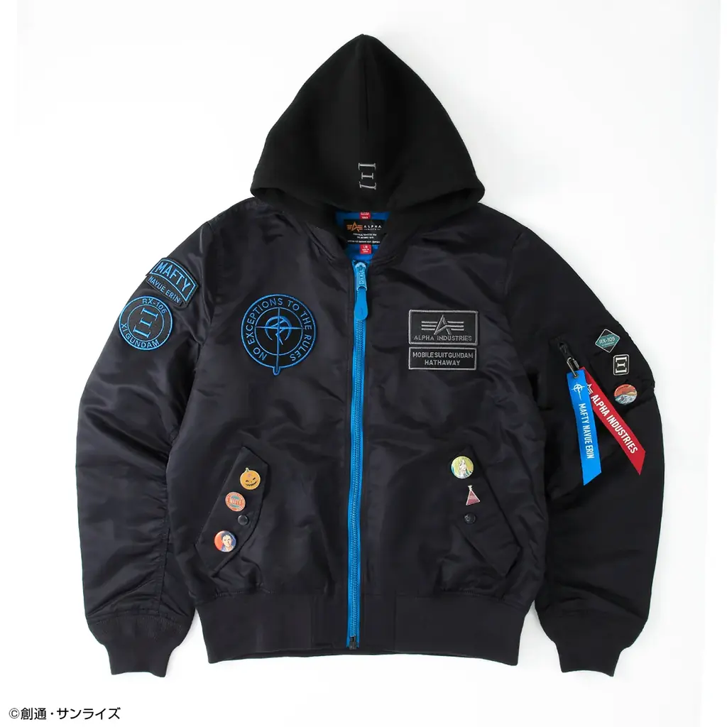 『機動戦士ガンダム 閃光のハサウェイ キルケーの魔女』×ALPHA INDUSTRIESハサウェイ・ノア モデルの新作フライトジャケットMA-1 NATUS登場アクリルスタンドプレゼントキャンペーンも 画像 17