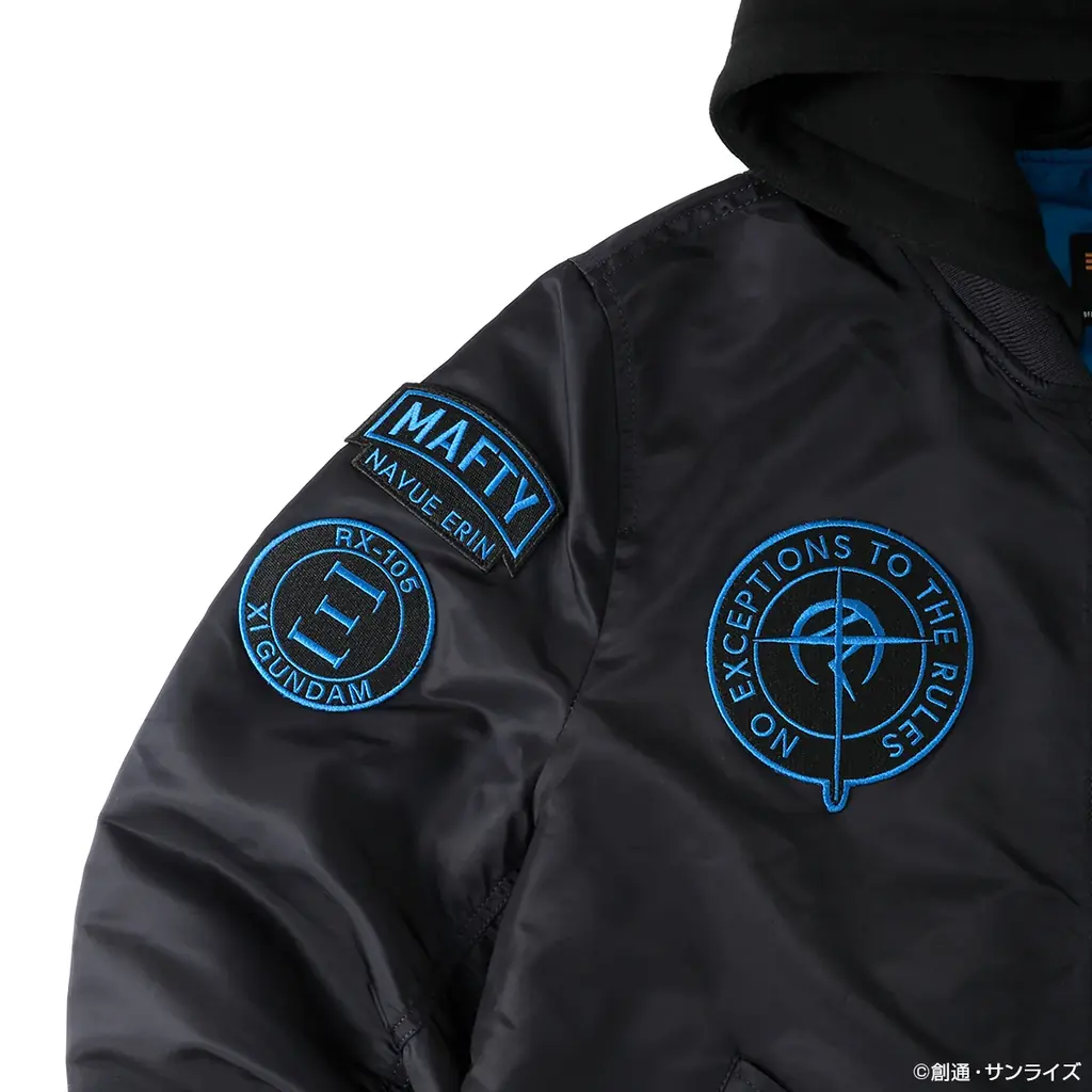 『機動戦士ガンダム 閃光のハサウェイ キルケーの魔女』×ALPHA INDUSTRIESハサウェイ・ノア モデルの新作フライトジャケットMA-1 NATUS登場アクリルスタンドプレゼントキャンペーンも 画像 5