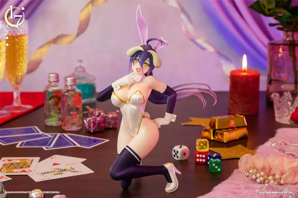 システムサービス「One-Seventh Carat」から「オーバーロード」アルベド バニーホワイトVer.が4月に登場！ 画像 1