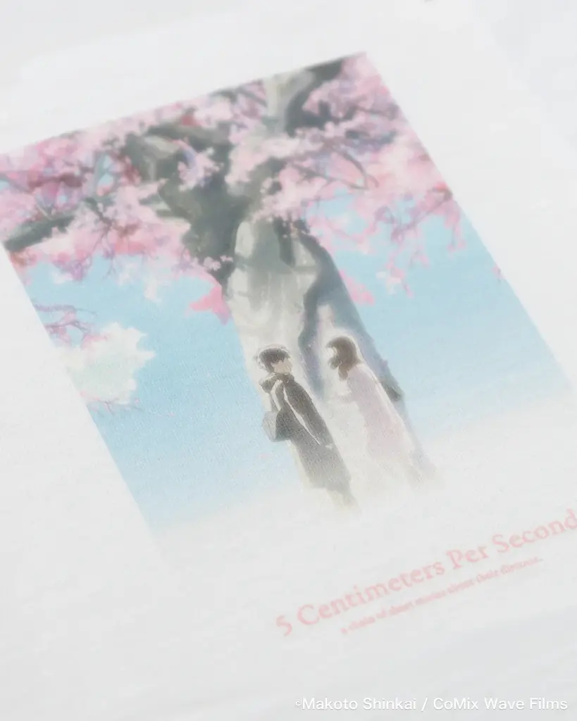 【3/27受注開始】新海誠監督作品『秒速5センチメートル』リバイバル上映記念・限定Tシャツ販売決定！ 画像 3
