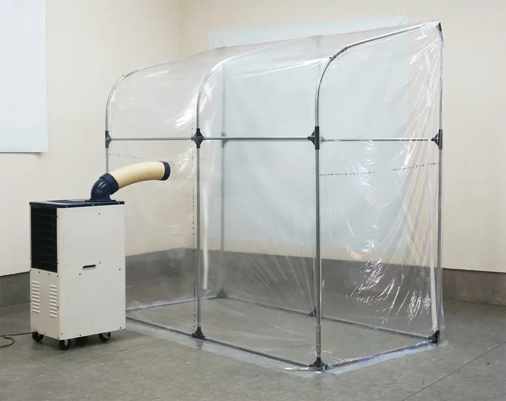 今年は早めの熱中症対策を！組み立てできるクールダウンスペース！（冷えルーム™︎シリーズ/スポットクーラースペース/ウォーム＆クーラースペース）南榮工業株式会社 画像 2