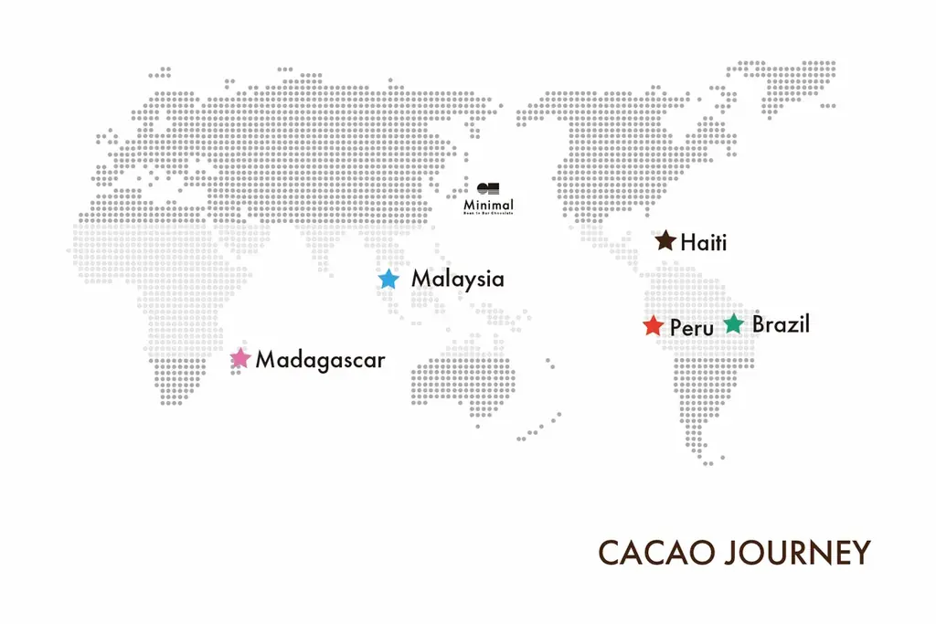 Minimalより、春を楽しむ爽やかなチョコレートパフェ登場。世界を巡るように楽しむ、3大陸5カ国のカカオと緑茶や柑橘を楽しむ季節限定パフェ4月1日スタート 画像 2