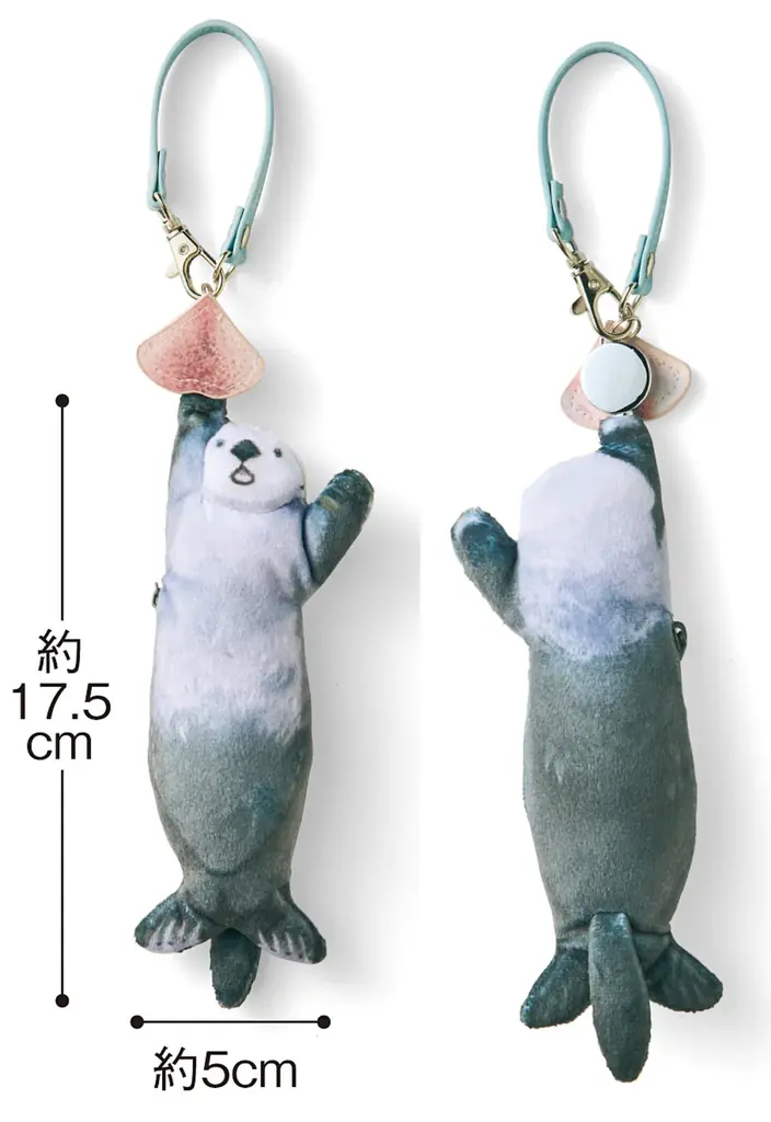 【鳥羽水族館コラボ第３弾】ラッコのメイちゃん＆キラちゃんの「イカ耳ジャンプ」を再現したキーポーチが、YOU＋MORE!［ユーモア］から新登場 画像 7