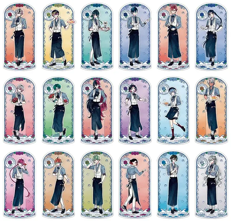 執事たちがカフェ店員に！　『悪魔執事と黒い猫』より、新規撮り下ろしビジュアルを使用した新商品が7月2日発売!!　アニメイトでは同日より、特典「リザーブスタンド風カード」がもらえるフェアも実施♪ 画像 3