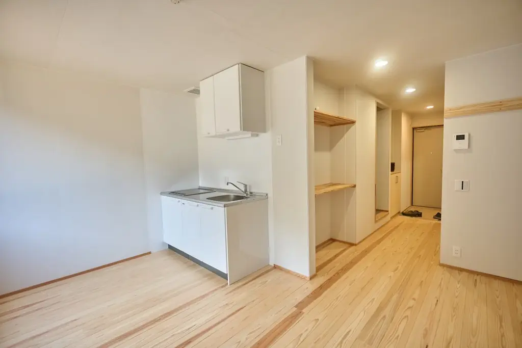 島根県海士町に「ボックスユニット工法」を用いた二階建および平屋の単身者向け居住施設（計15戸）が完成 画像 6