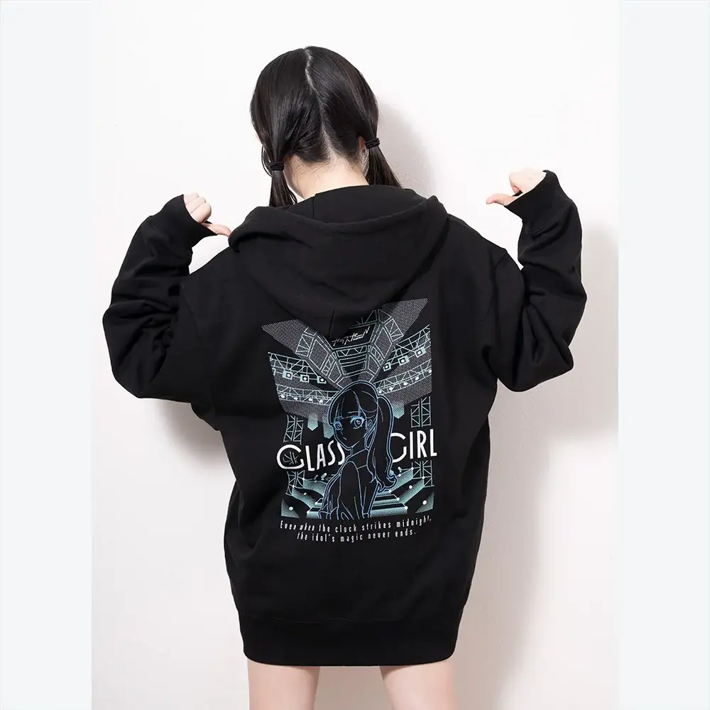 日本一ピュアなアイドルWEBマガジン「ガラスガール」。オープン4周年の記念Tシャツ＆フーディー販売開始！　モデルはカバーガールの“大喜利”でブレイク中の新居歩美！ 画像 5