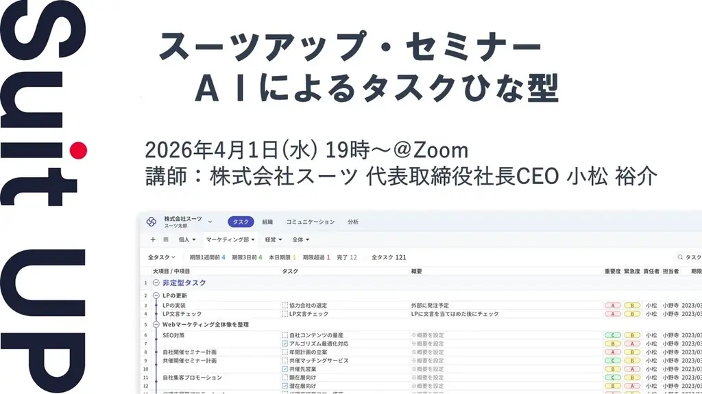 AIによるタスクひな型