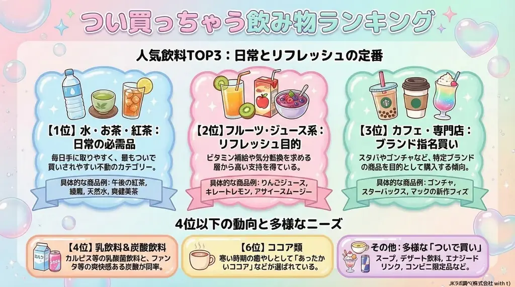 【女子高生トレンド調査】SNS映えより「ガチの味」至上主義！コンビニ飲料購入者の過半数(54%)が回答。 画像 8