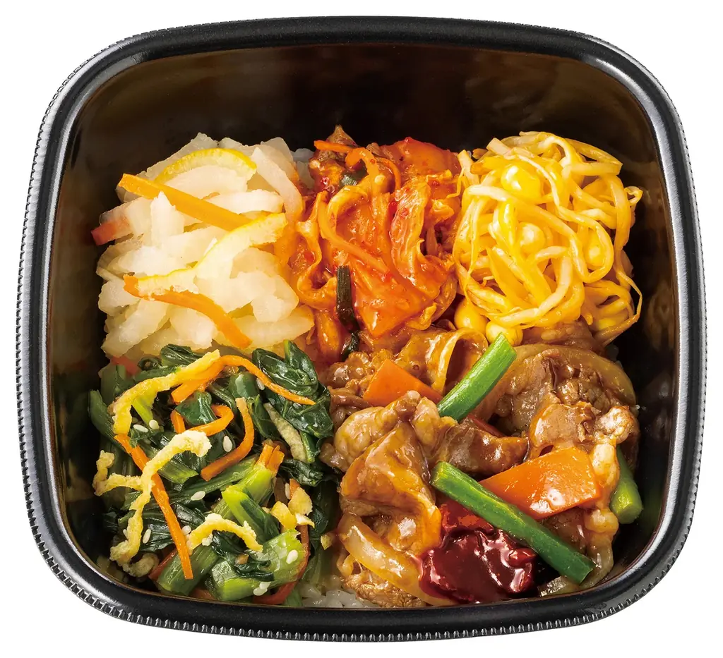 「ほっともっと」旨辛アジアフェア第1弾　5種の具材を混ぜて旨辛！『焼肉ビビンバ』新発売 画像 2