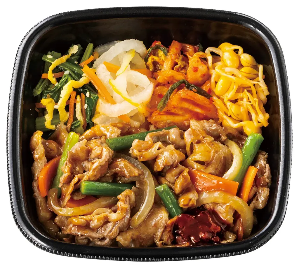 「ほっともっと」旨辛アジアフェア第1弾　5種の具材を混ぜて旨辛！『焼肉ビビンバ』新発売 画像 3