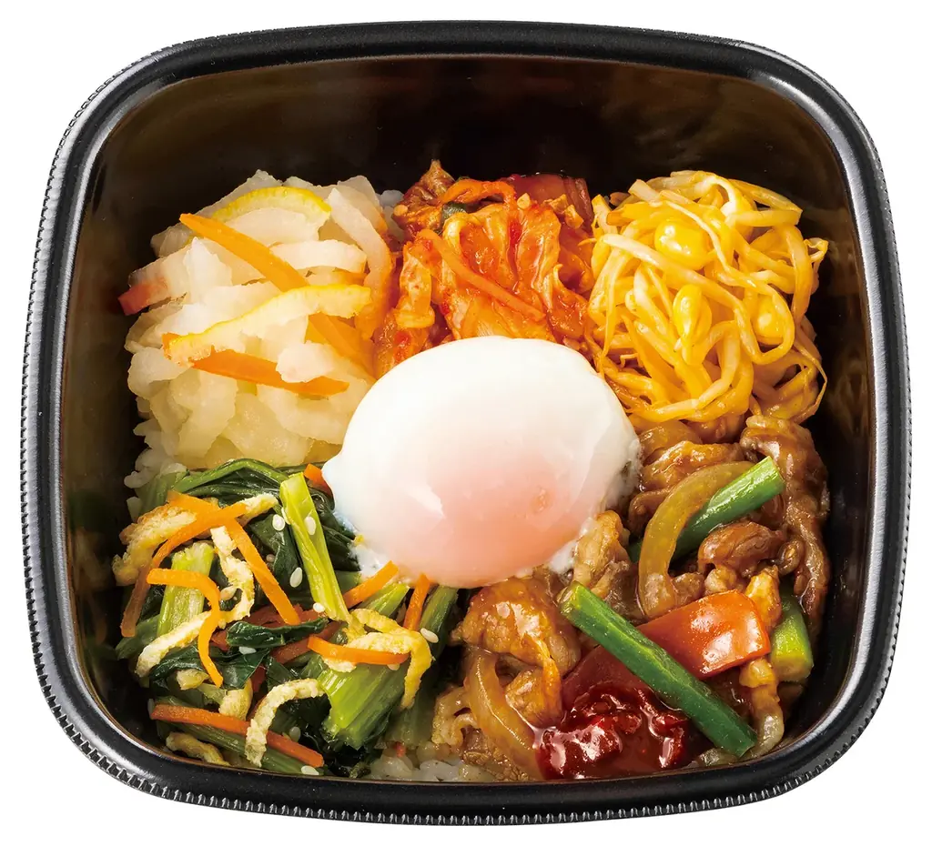 「ほっともっと」旨辛アジアフェア第1弾　5種の具材を混ぜて旨辛！『焼肉ビビンバ』新発売 画像 4