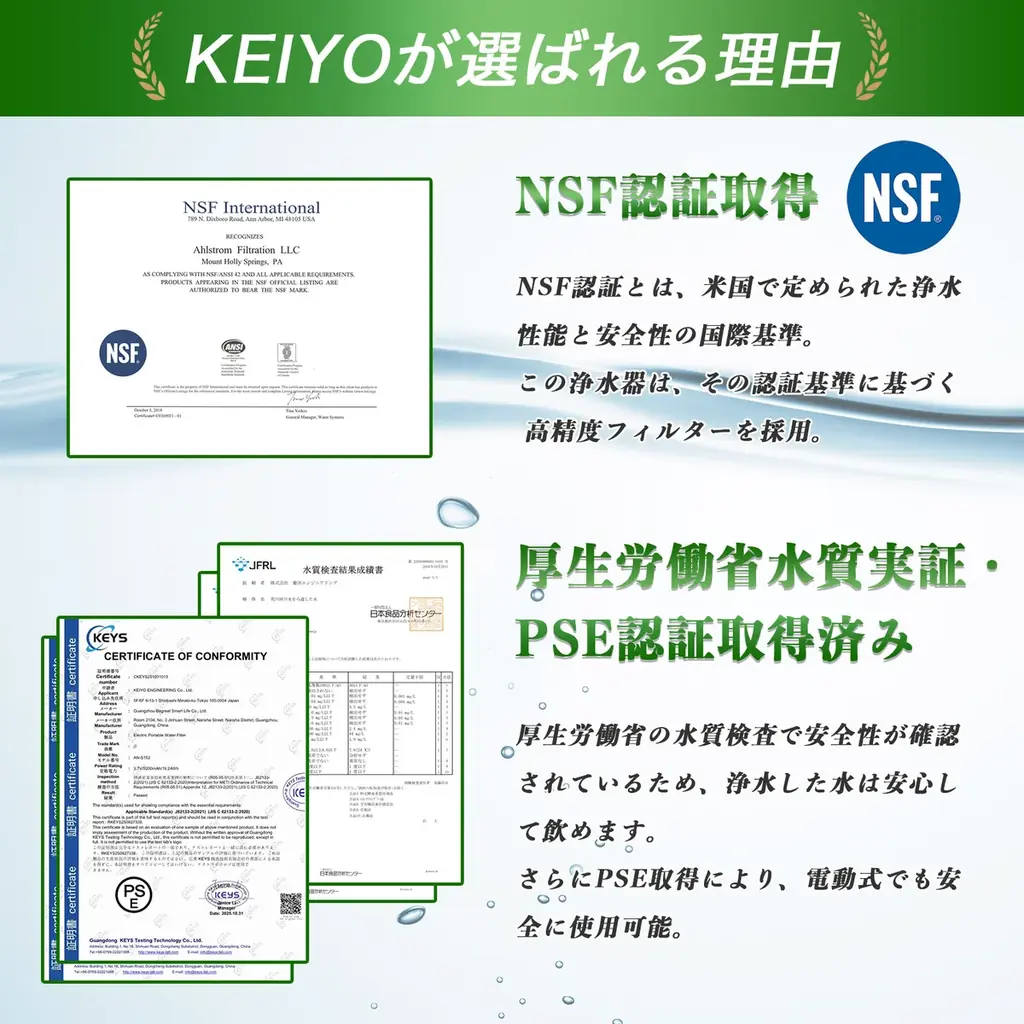 【春のアウトドアグッズ／先着100台限定3,000円OFF】川の水も安心して飲める水へ！AhlstromDisruptor® フィルター搭載「ポータブル電動浄水器」新発売！いざという時の防災グッズにも 画像 6