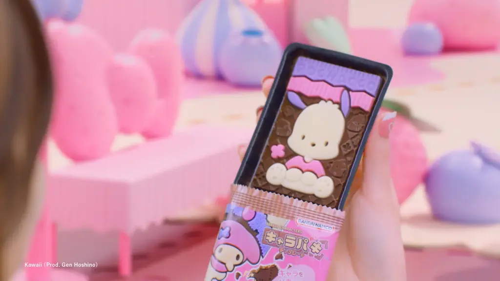 LE SSERAFIM がリニューアルしたキャラパキに挑戦!サンリオキャラクターズ キャラパキ チョコレートLESSERAFIM との夢の共演 新 CM 画像 3
