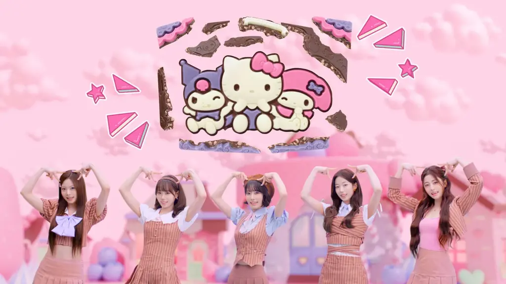 LE SSERAFIM がリニューアルしたキャラパキに挑戦!サンリオキャラクターズ キャラパキ チョコレートLESSERAFIM との夢の共演 新 CM 画像 7