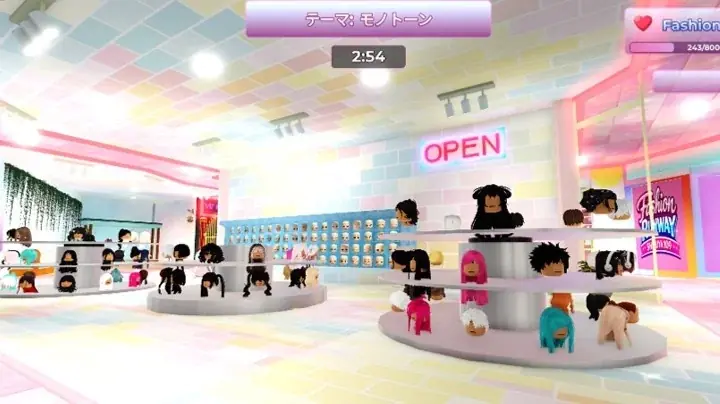 オンラインゲームプラットフォーム「Roblox」にSHIBUYA109が登場！館内でのファッション体験が楽しめるオリジナルゲーム『FASHION RUNWAY SHIBUYA109』を展開！ 画像 8