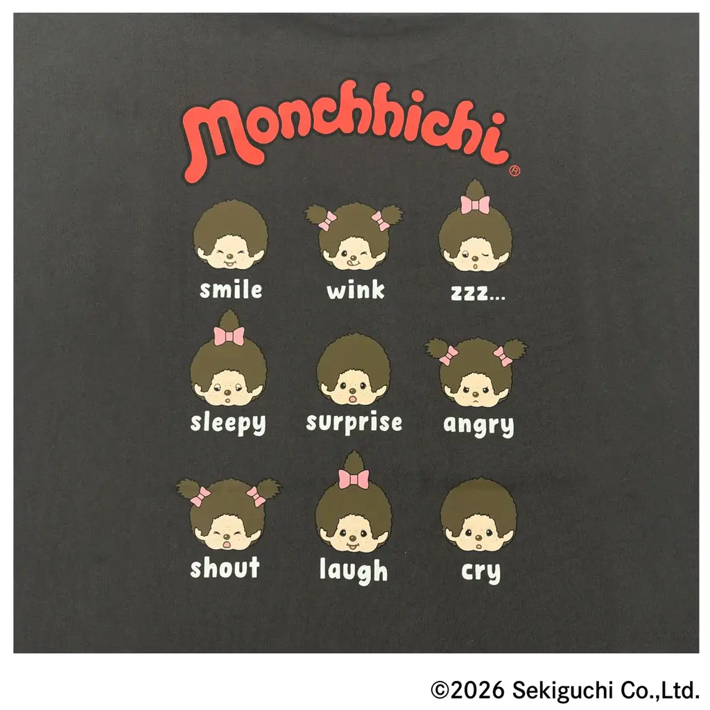 【イオン限定】“レトロブーム”で注目の「モンチッチ」がオリジナルデザインＴシャツになって登場！４月３日(金)発売 画像 6