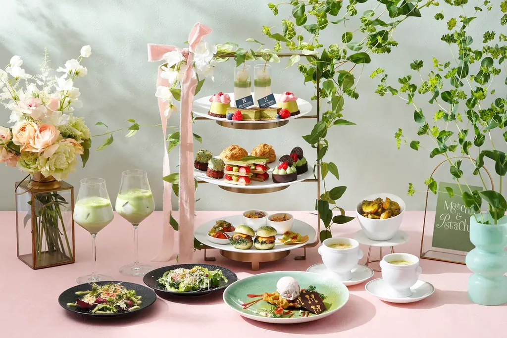 5月8日開始 抹茶×ピスタチオの表参道アフタヌーンティー