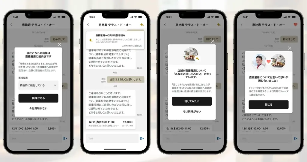 CHEFLINK、スポットワークの稼働実績に基づく正社員採用支援を本格始動 画像 2