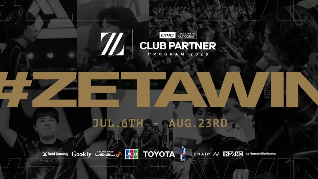 プロeスポーツチーム「ZETA DIVISION」、「Esports World Cup Foundation Club Partner Program 2026」に選出 画像 1
