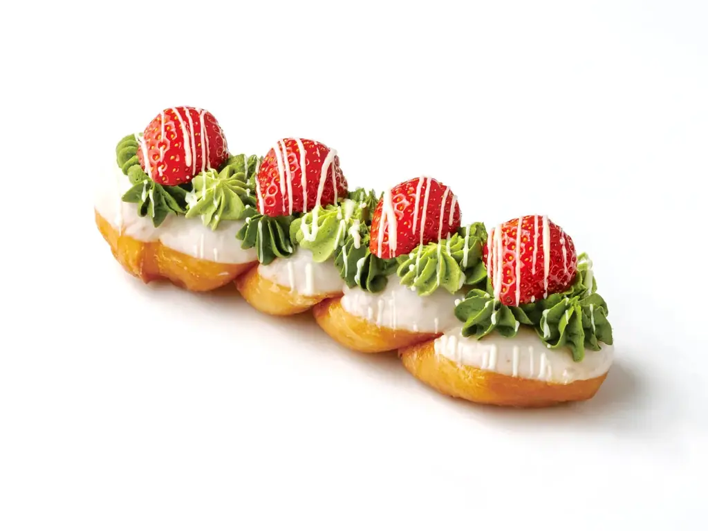 《BONTEMPS》いちごと抹茶が織りなす、甘く華やかな一品。春を束ねた新作ドーナツ「ベリーマッチャブーケ」登場。 画像 2