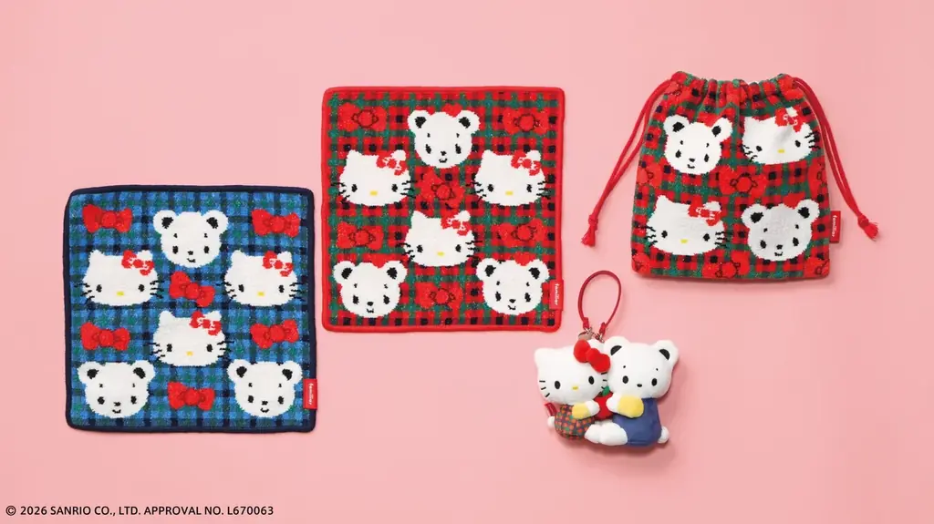 ハローキティがファミちゃんのお誕生日をお祝い！ ハローキティ×familiar初のコラボが実現 オリジナル生地を使用したデニムバッグなど全21型がラインナップ 画像 6