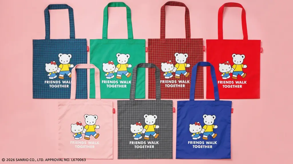 ハローキティがファミちゃんのお誕生日をお祝い！ ハローキティ×familiar初のコラボが実現 オリジナル生地を使用したデニムバッグなど全21型がラインナップ 画像 7