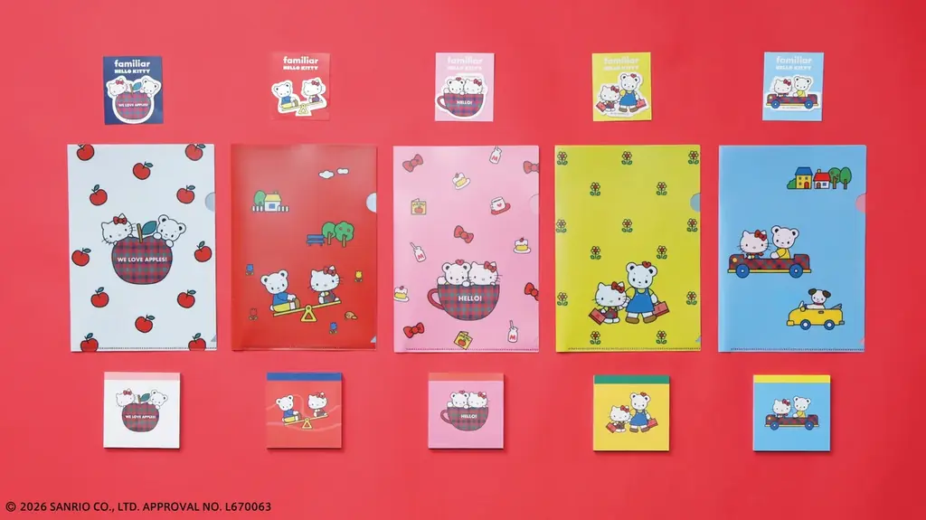 ハローキティがファミちゃんのお誕生日をお祝い！ ハローキティ×familiar初のコラボが実現 オリジナル生地を使用したデニムバッグなど全21型がラインナップ 画像 9