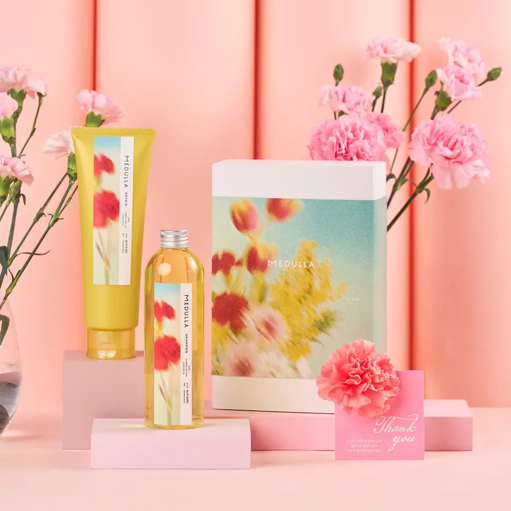 【母の日2026】「髪と心に、ときめきの花束を。」パーソナライズヘアケア「MEDULLA」より、花束の花を一輪ずつ選ぶように贈る、世界にひとつだけの限定ギフトセットが登場 画像 4