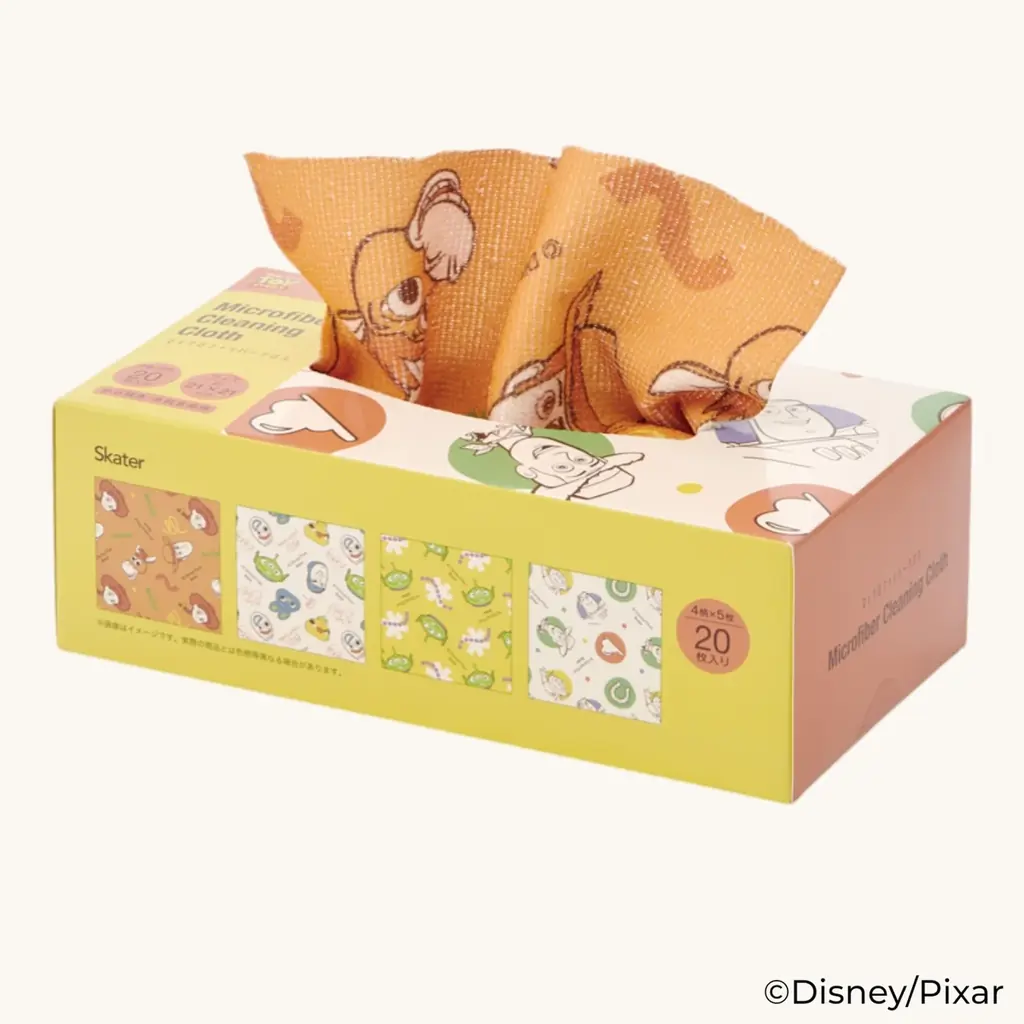 【ディズニー、ピクサー ミッキーマウス／くまのプーさん／トイ・ストーリー】サッと取り出せて家事が捗る！4柄20枚入りの「マイクロファイバーキッチンクロス」がスケーターより新登場 画像 10