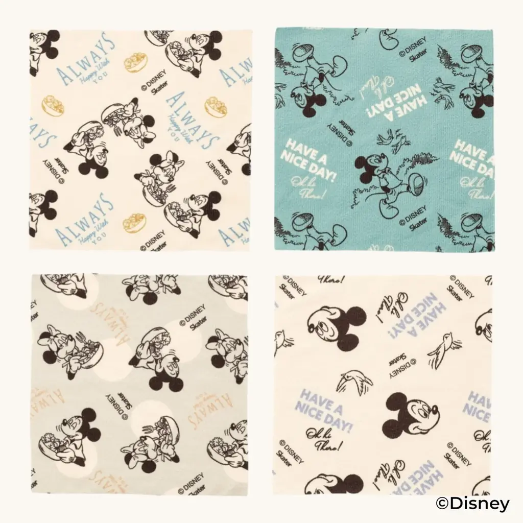 【ディズニー、ピクサー ミッキーマウス／くまのプーさん／トイ・ストーリー】サッと取り出せて家事が捗る！4柄20枚入りの「マイクロファイバーキッチンクロス」がスケーターより新登場 画像 2