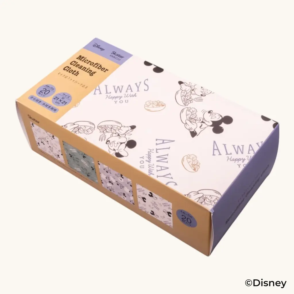 【ディズニー、ピクサー ミッキーマウス／くまのプーさん／トイ・ストーリー】サッと取り出せて家事が捗る！4柄20枚入りの「マイクロファイバーキッチンクロス」がスケーターより新登場 画像 5