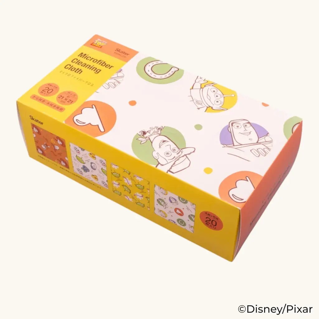 【ディズニー、ピクサー ミッキーマウス／くまのプーさん／トイ・ストーリー】サッと取り出せて家事が捗る！4柄20枚入りの「マイクロファイバーキッチンクロス」がスケーターより新登場 画像 7