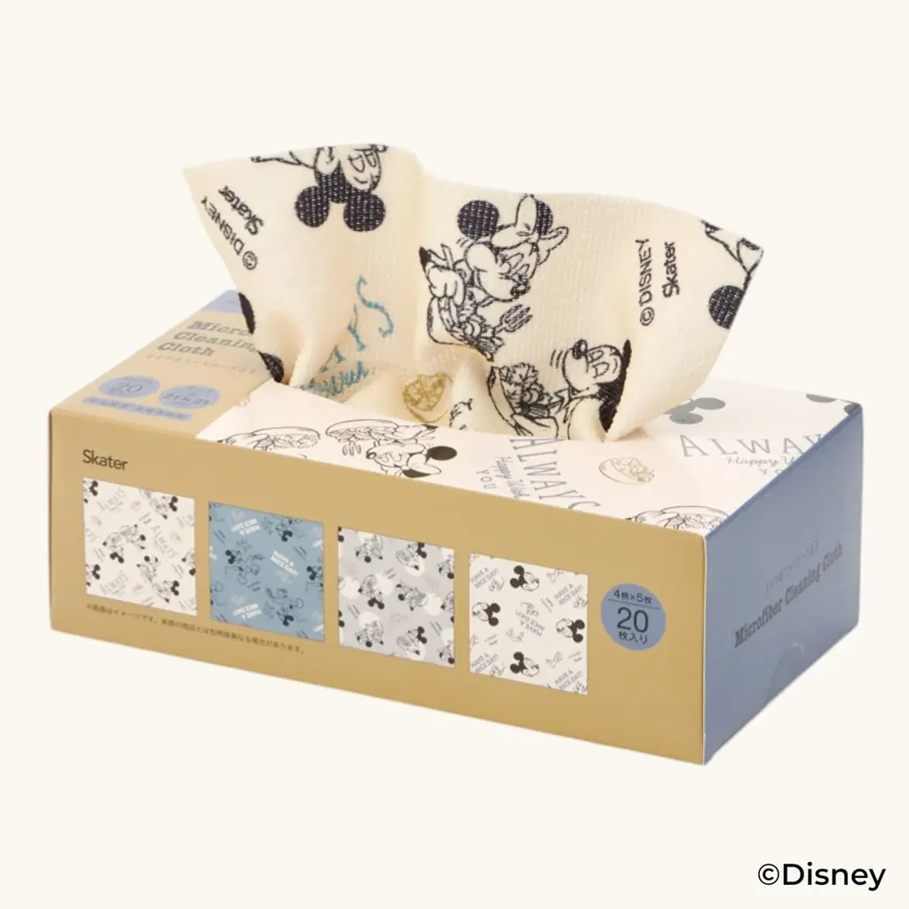 【ディズニー、ピクサー ミッキーマウス／くまのプーさん／トイ・ストーリー】サッと取り出せて家事が捗る！4柄20枚入りの「マイクロファイバーキッチンクロス」がスケーターより新登場 画像 8