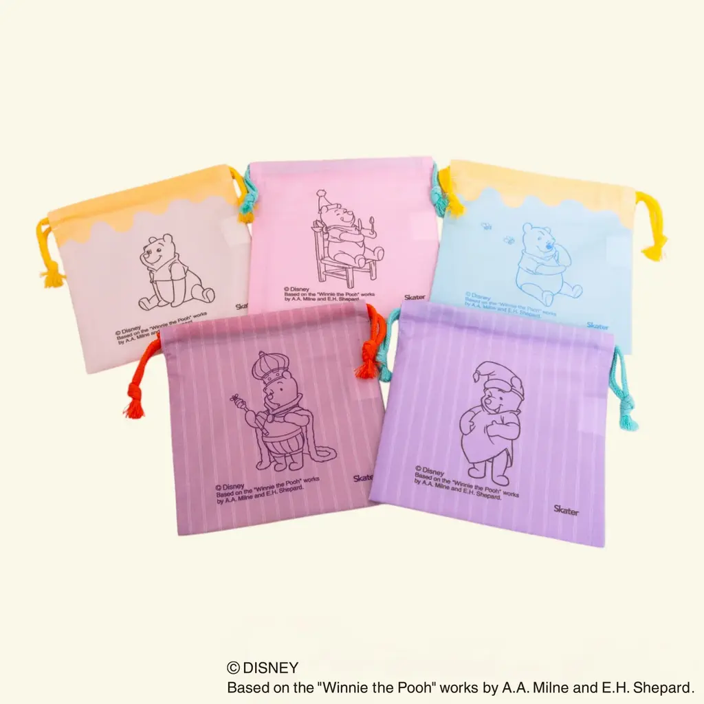 【くまのプーさん】何が出るかはお楽しみ！中身が分からないワクワク感が楽しめるミステリーボックス仕様の竹箸＆ランチ巾着がスケーターより新登場 画像 12