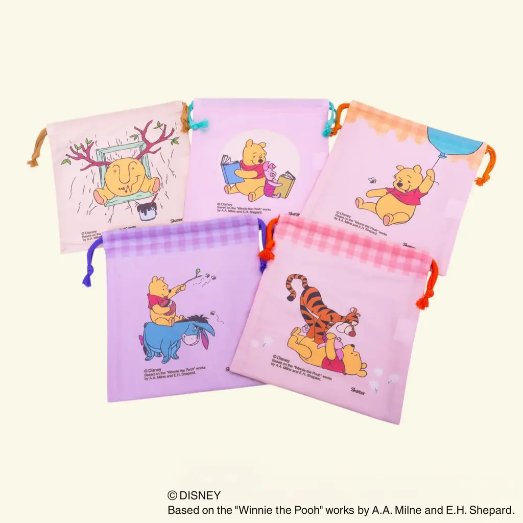 【くまのプーさん】何が出るかはお楽しみ！中身が分からないワクワク感が楽しめるミステリーボックス仕様の竹箸＆ランチ巾着がスケーターより新登場 画像 9