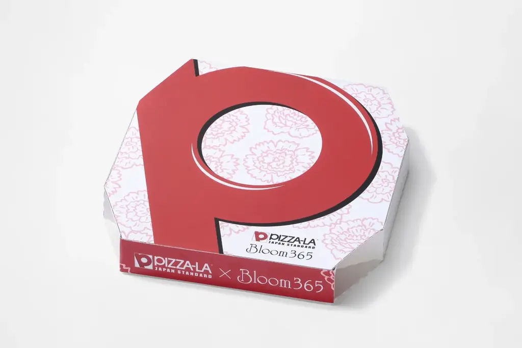 PIZZA-LAとBloom365が初コラボ！ピザ箱を開けるとカーネーションが現れる、母の日限定ギフト「Thanks Mom PIZZA-LA」を4月1日（水）発売 画像 3