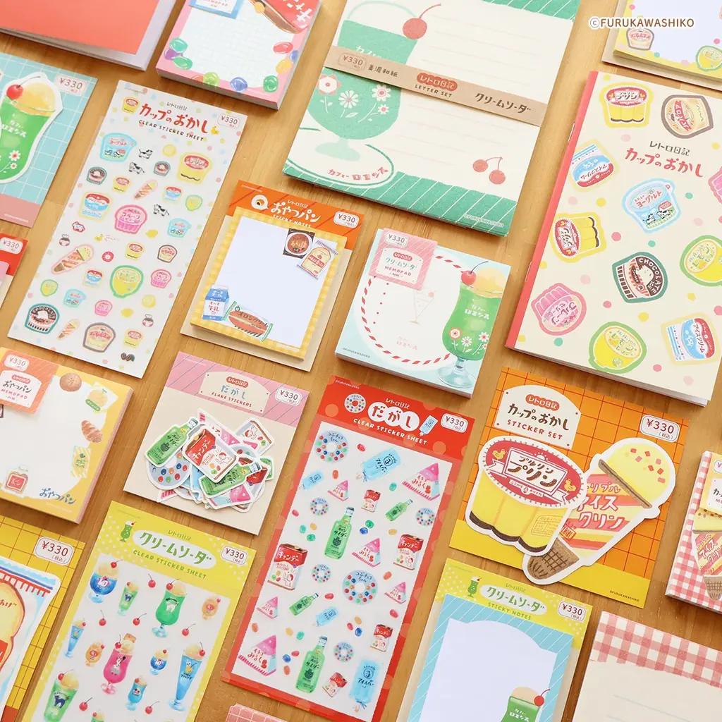 キャンドゥ限定 古川紙工「レトロ日記」文具全28種