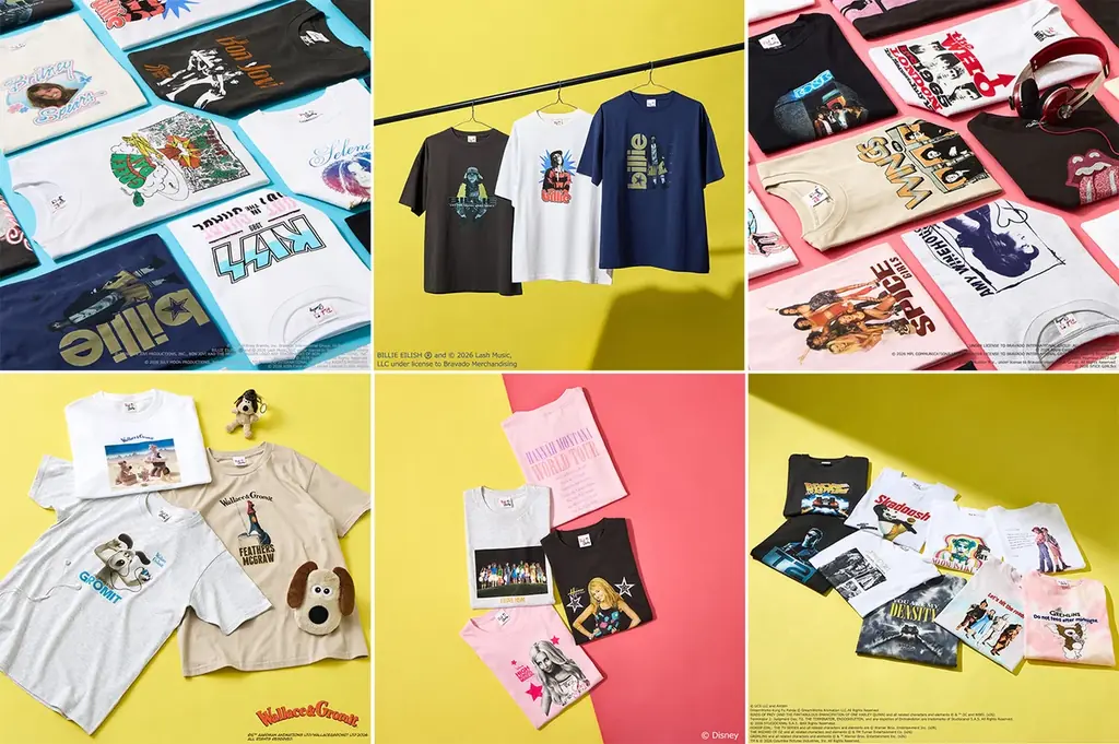 PLAZAが140種超の限定Tシャツ、映画＆音楽アイコン集結