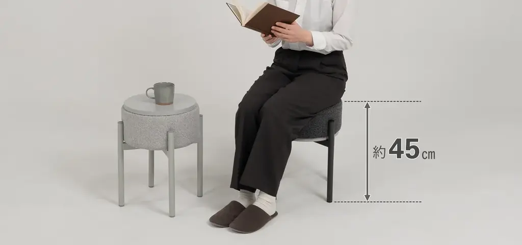 トランスフォーム家具ブランドTATAMU®から、シーンによってテーブル⇔スツールと役割をスイッチできるスタッキングスツール「MORPHIN（モーフィン）」が新登場。 画像 9