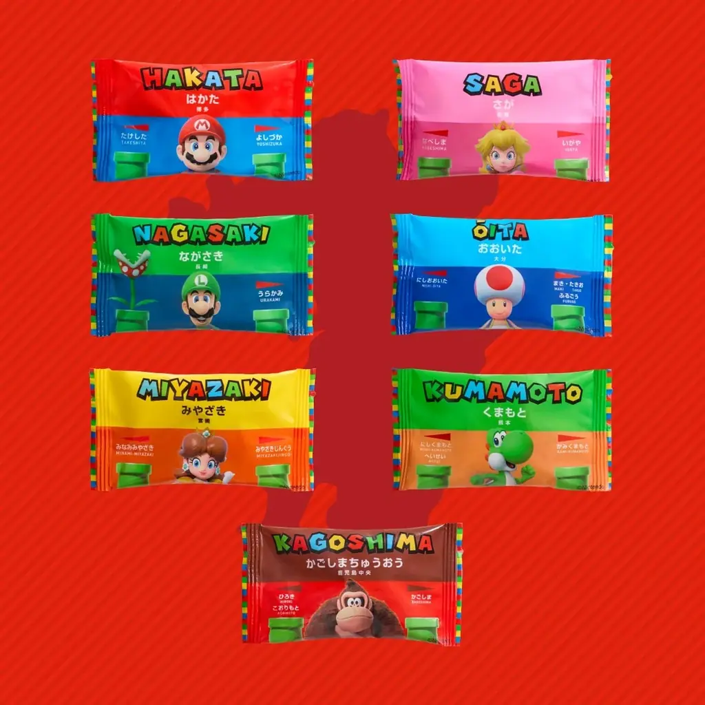 【もち吉】スーパーマリオ×JR九州～Let’s GO KYUSHU!～プロジェクト＜新登場＞SUPER MARIOもち吉 もちっこコラボ缶 画像 2