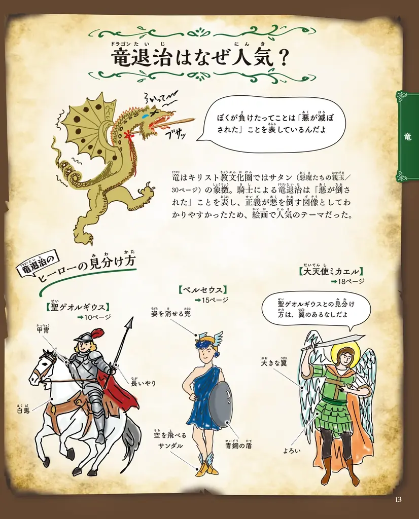 「かいぶつ」たちの描かれた絵とマンガで、西洋絵画が楽しく学べる本、『かいぶつ美術館　イラストとマンガでわかる西洋絵画入門』が4月１日発売！ 画像 5